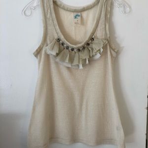 Anthropologie Embellished Tank